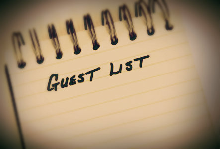 Claudia wedding guest lists