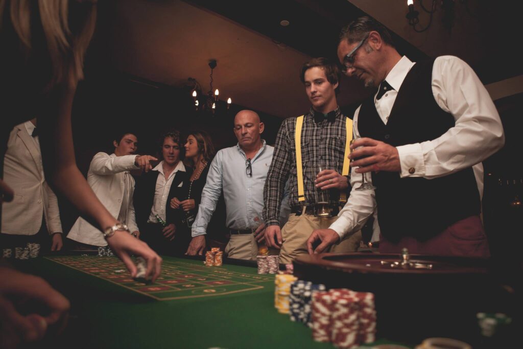 Fun casino theme ideas: roulette night at the German Club, Cape Town